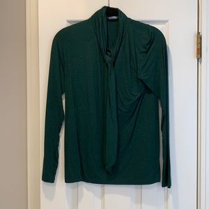 Zara tie neck blouse
